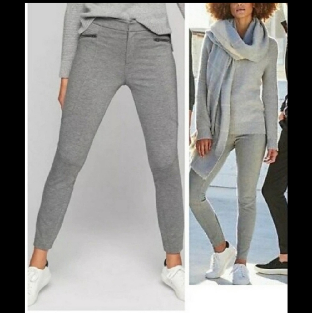 Athleta Ponte Moto 2.0 Pant Size 6 in Gray